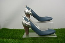 F-Troupe JEM - Teal Leather Womens Heel - Size 3UK 36EU *NEW WITH BOX*