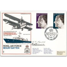 1972 Silver Wedding - Signed Capt Rudd & Capt Beamish - British Forces Postal Se