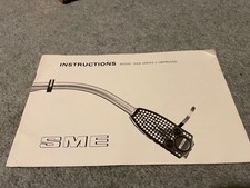 Original SME 3009 Series II  Improved Pick Up Arm Instructions Booklet