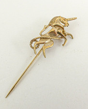 9ct Gold Unicorn Ola Gorie Pin