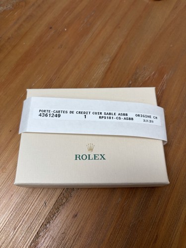 Rolex leather credit card - leather,