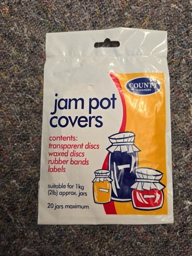County jam pot covers 1 - pot,