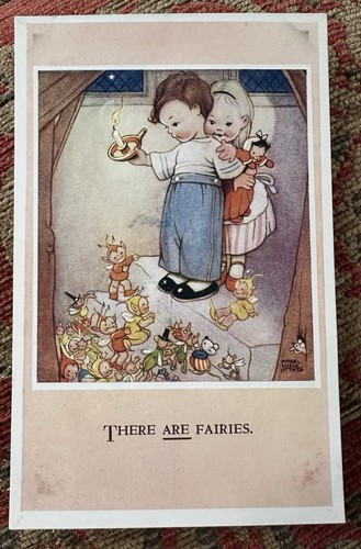 Vintage fairy postcard - vintage,