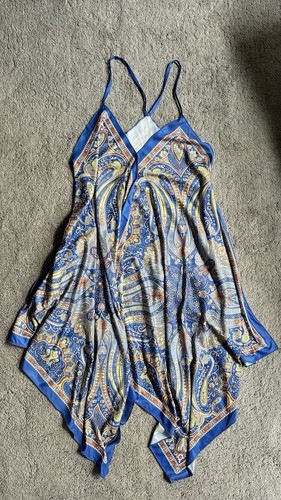 Zara electric blue white
