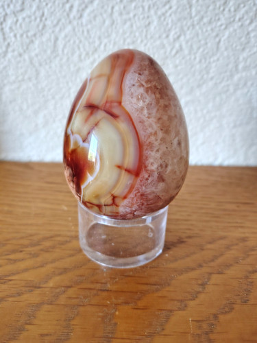 Red agate specimen - agate,