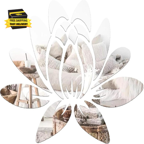 Lotus shape wall mirror - lotus,