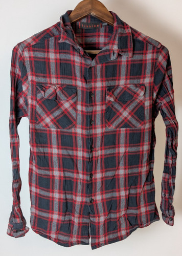 Fission red black grey - grey, plaid