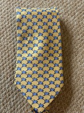 Yellow Silk Dolphin Tie by