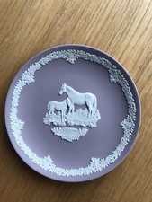 Wedge wood Jasperware Mother Plate Series 6 1/2’ Lilac / Blue