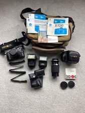 CAMERA MINOLTA X700  35M + COMPATABLE ZOOM LENS & FLASH + TRAVEL BAG AS PICTURED