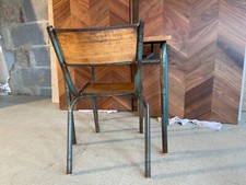 Vintage French School Desk and Chair