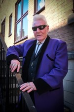 TEDDYBOY DRAPE JACKET .PURPLE