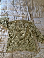 Next Khaki Olive Green Crochet