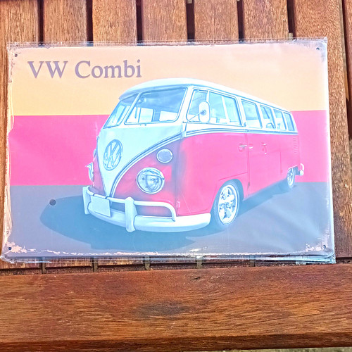 Combi retro metal - metal, sign