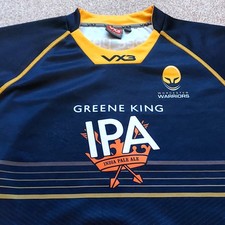 Worcester Warriors Rugby Home Shirt - VX3 XL Jersey Blue Top D1V