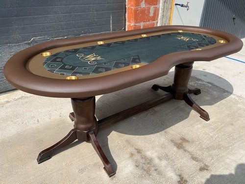 Massive oak custom made - , poker