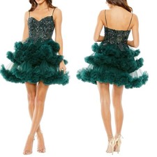 Mac Duggal Thin Strap Beaded