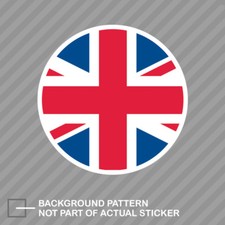 Round Union Jack Sticker Decal