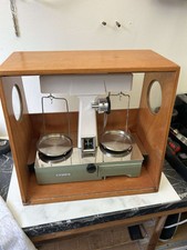 OERTLING Lab/Pharmacy Laboratory Scales with wooden storage box. Mid 20th C.