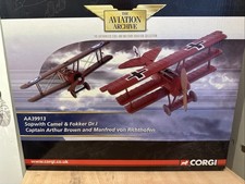 Corgi Sopwith Camel & Fokker Dr.I AA39913 Arthur Brown & Manfred Von Richthofen