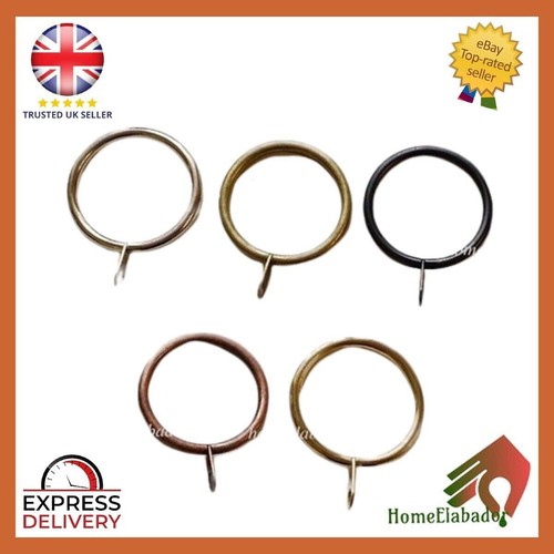 40mm metal curtain rings - metal,