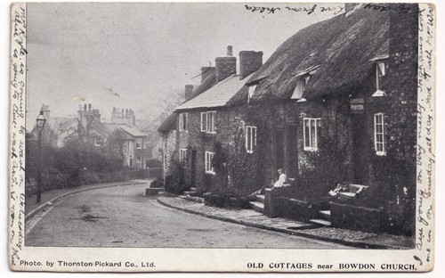 Old cottages bowdon church - cottages,