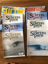 7 x Surfing magazines from the early 2000's Surfers Path , Surf Girl, Surfer