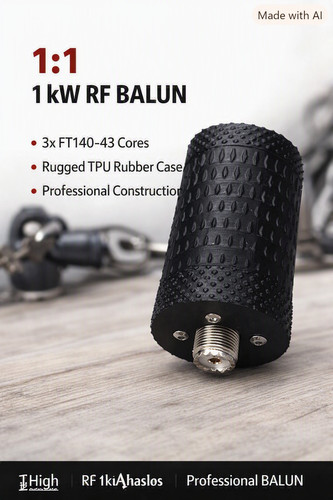 Current balun common mode - 1:1,