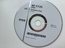 EPSON WF-3720 Series Printer Driver CD Disc Manual Software compact CPD-53009R1