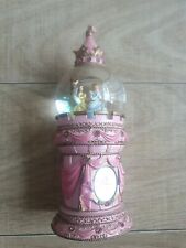 Disney Princess Snowglobe Pink Belle Aurora Cinderella Vintage