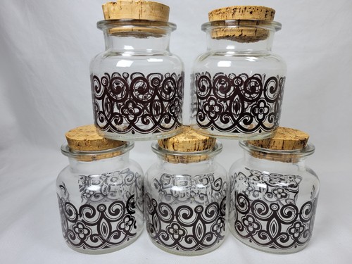 Glass storage jars - x, 1970s