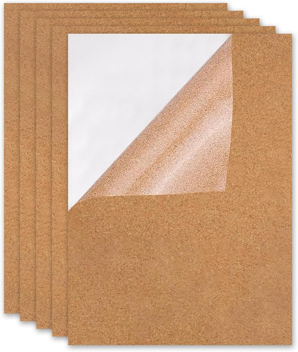 Self adhesive cork sheet 5pcs - adhesive,