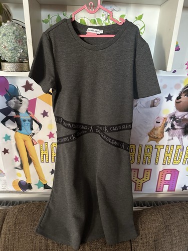 Calvin klein dress girls grey - klein,