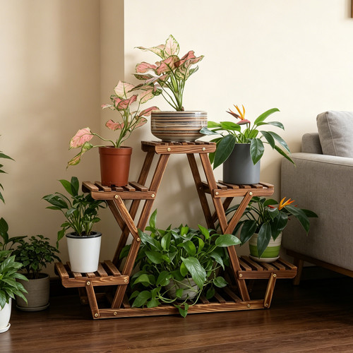 Multi layer plant stand - multi-layer, flower