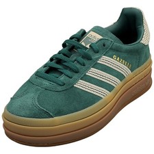 adidas Gazelle Bold Womens Fashion Trainers in Green - 7 UK