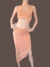 Oh Polly Beige Set skirt & Top size 8UK