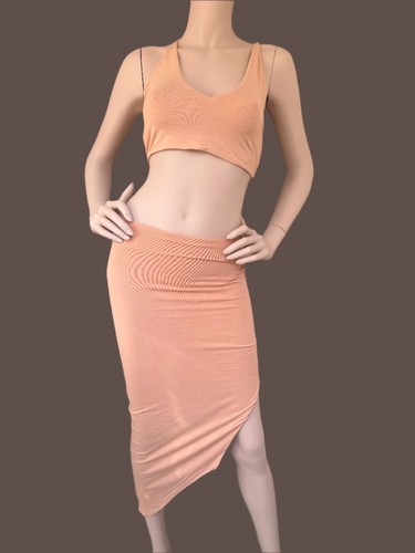 Polly beige set skirt top - polly, &