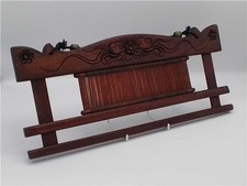 Antique carved Wooden Weaving Loom Wall Hanging