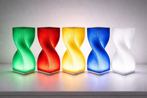 Sculptural twist table - sculptural,