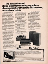 Fisher - Stereo System - Original Magazine Ad -