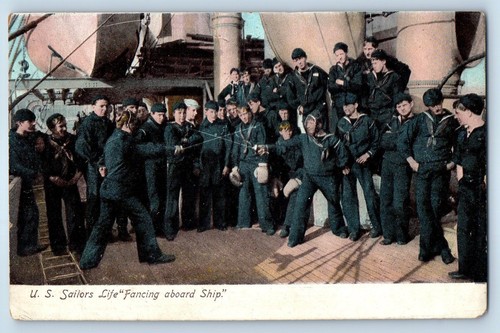 C1905 sailors life fencing - c1905, us