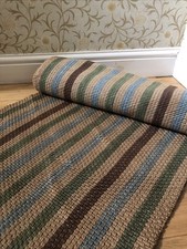 Vintage Classic British 1960s Woven Hall Runner Sisal , Jute ? Understated.
