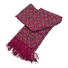 Tootal Mod Indie 1960s Paisley Scarf Vintage Retro Mens Fringed Ascot Cravat 114