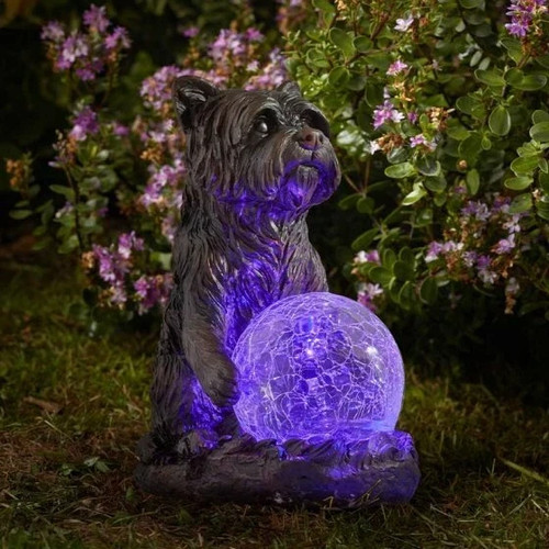 Mystic dog light garden - light, up