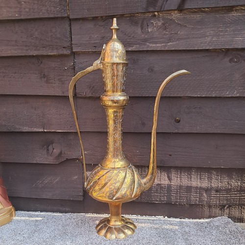 Vintage brass etched - brass,