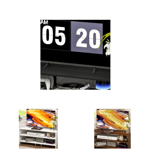 Homcom corner stand for tvs - homcom,