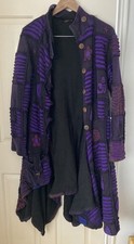 LITTLE KATHMANDU  size 12 (M) Womens ladies patchwork gothic style coat 