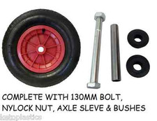 16" red pneumatic wheelbarrow