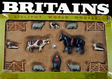 W. HORTON Britains Lilliput World Models Gift-Set with 14 Farm ANIMALS & FARMER