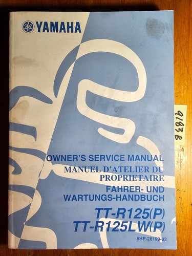 Yamaha r125 r125lw - tt-r125(p), tt-r125lw(p)